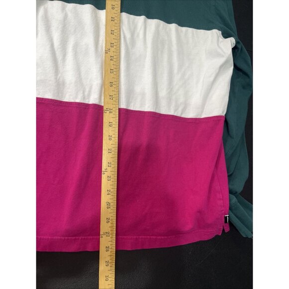 The Hundreds Hooded Shirt Mens XL Green Colorblock Embroidered Logo Streetwear - Picture 5 of 7